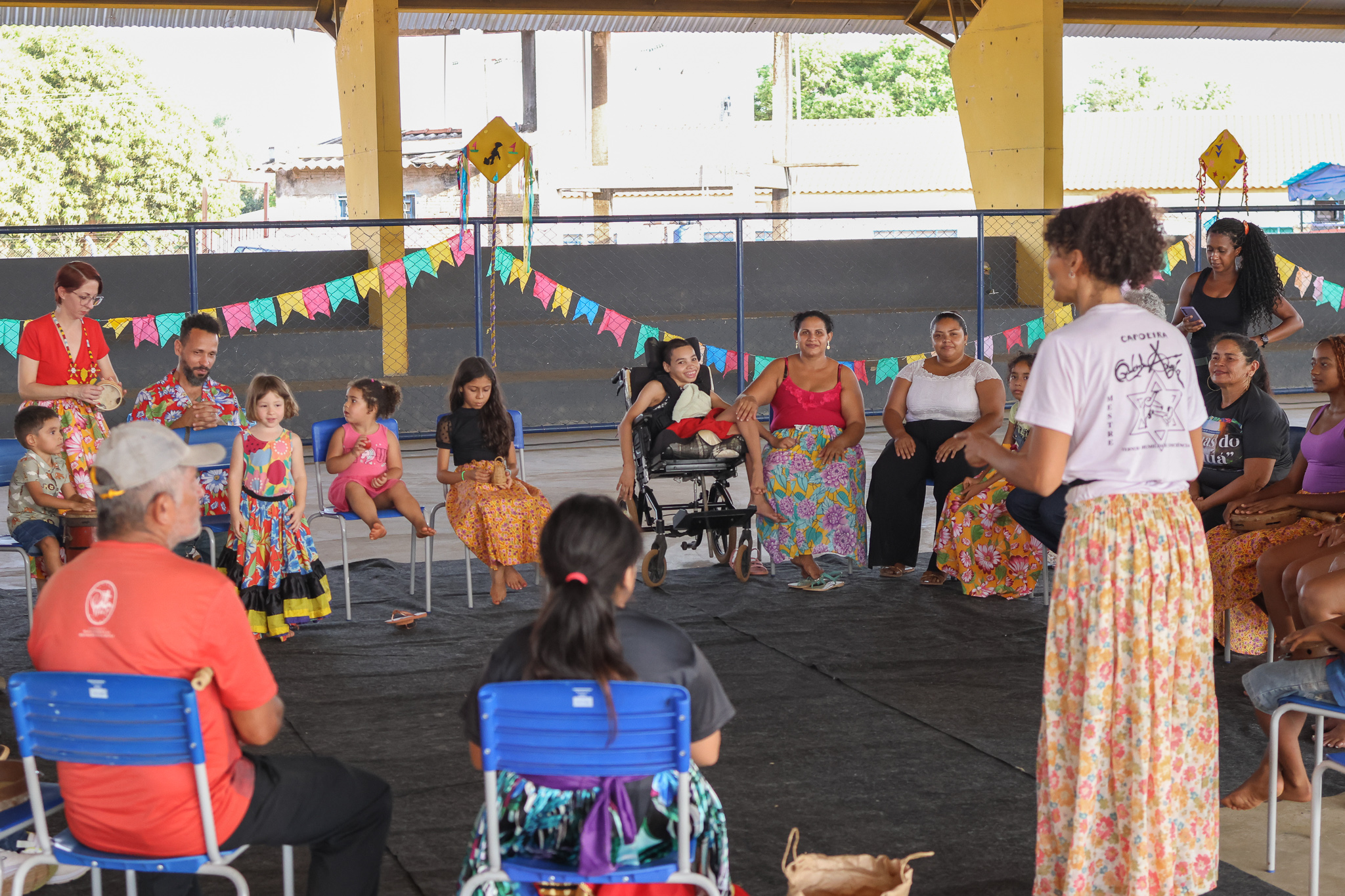 Oficina de musicalização com professoras